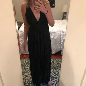 Formal Black Cross Back Dress